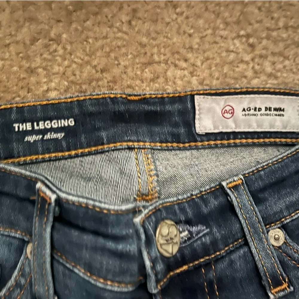 AG Adriano Goldschmied Dark Blue Boyfriend Jeans - Picture 3 of 3